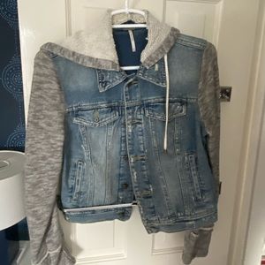 Jean jacket sweatshirt